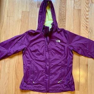 NorthFace Windbreaker. Size L! Purple & Yellow